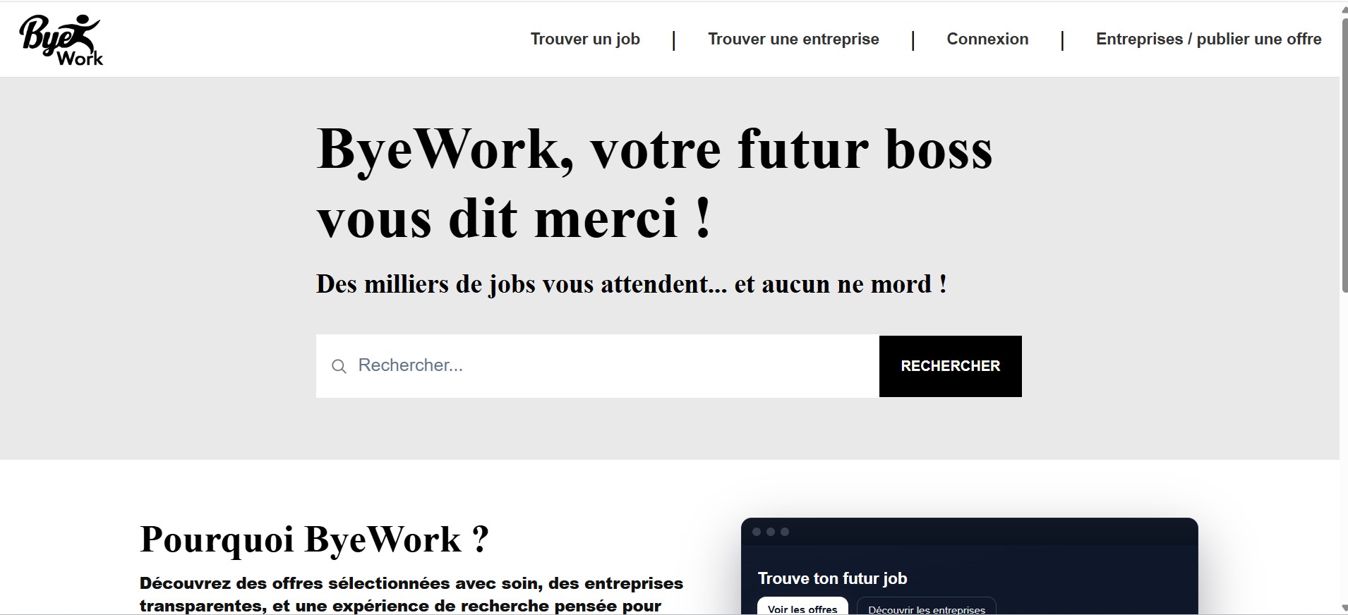 Plateforme d'emploi